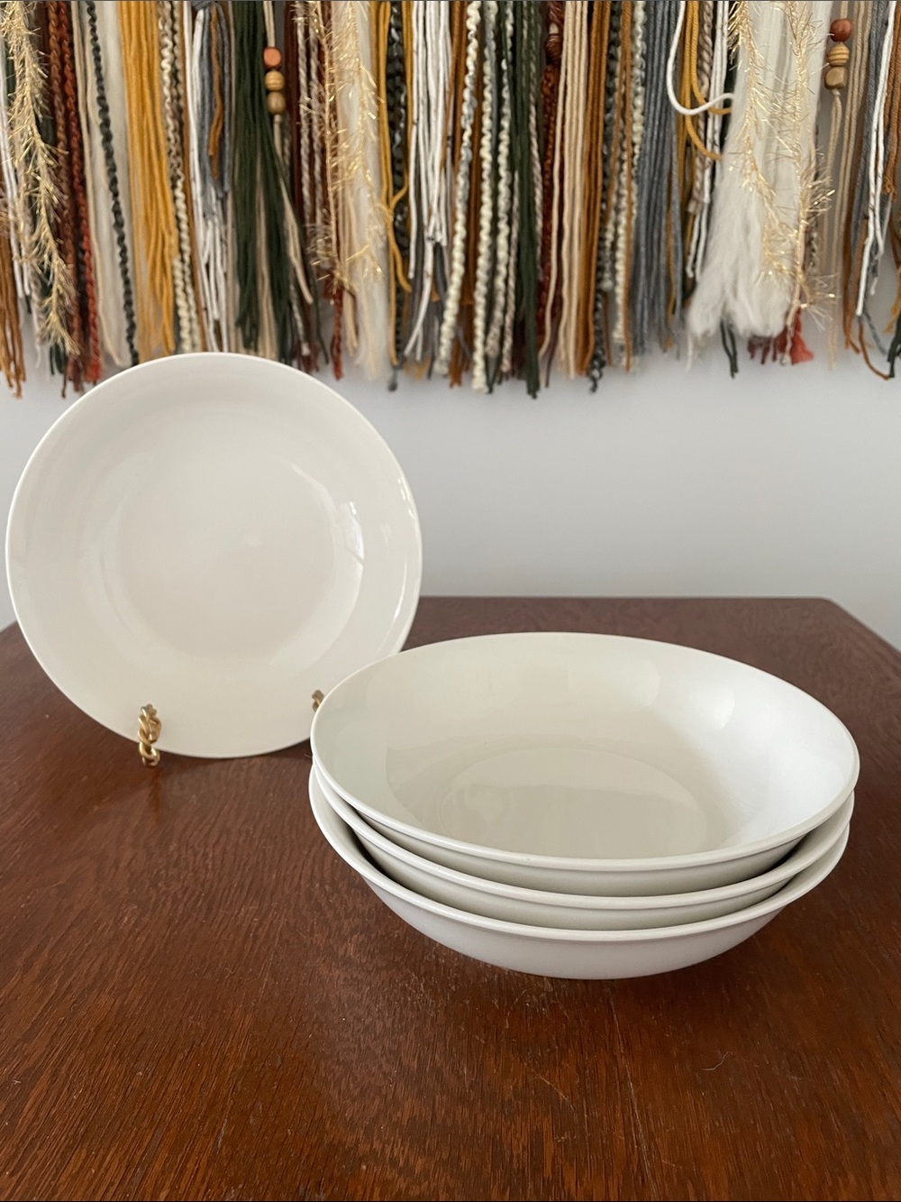 Classic White Ceramic Serving Bowls - Set of 4 by Royal Norfolk